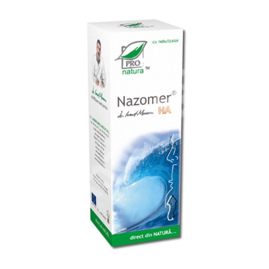 Nazomer Spray Nazal cu Acid Hialuronic, 30 ml, Pro Natura